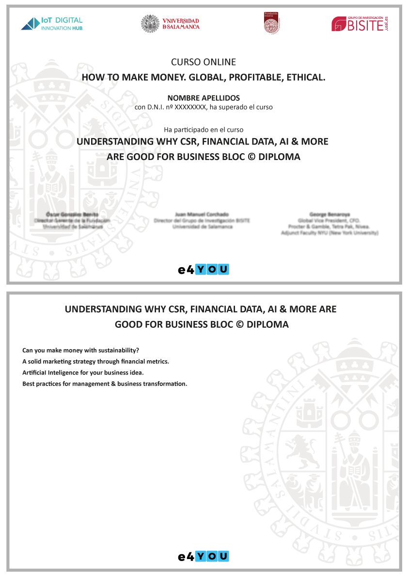 Understanding Why CSR, Financial Data, AI, and Other Factors Are Good for Business - BLOC © Diploma